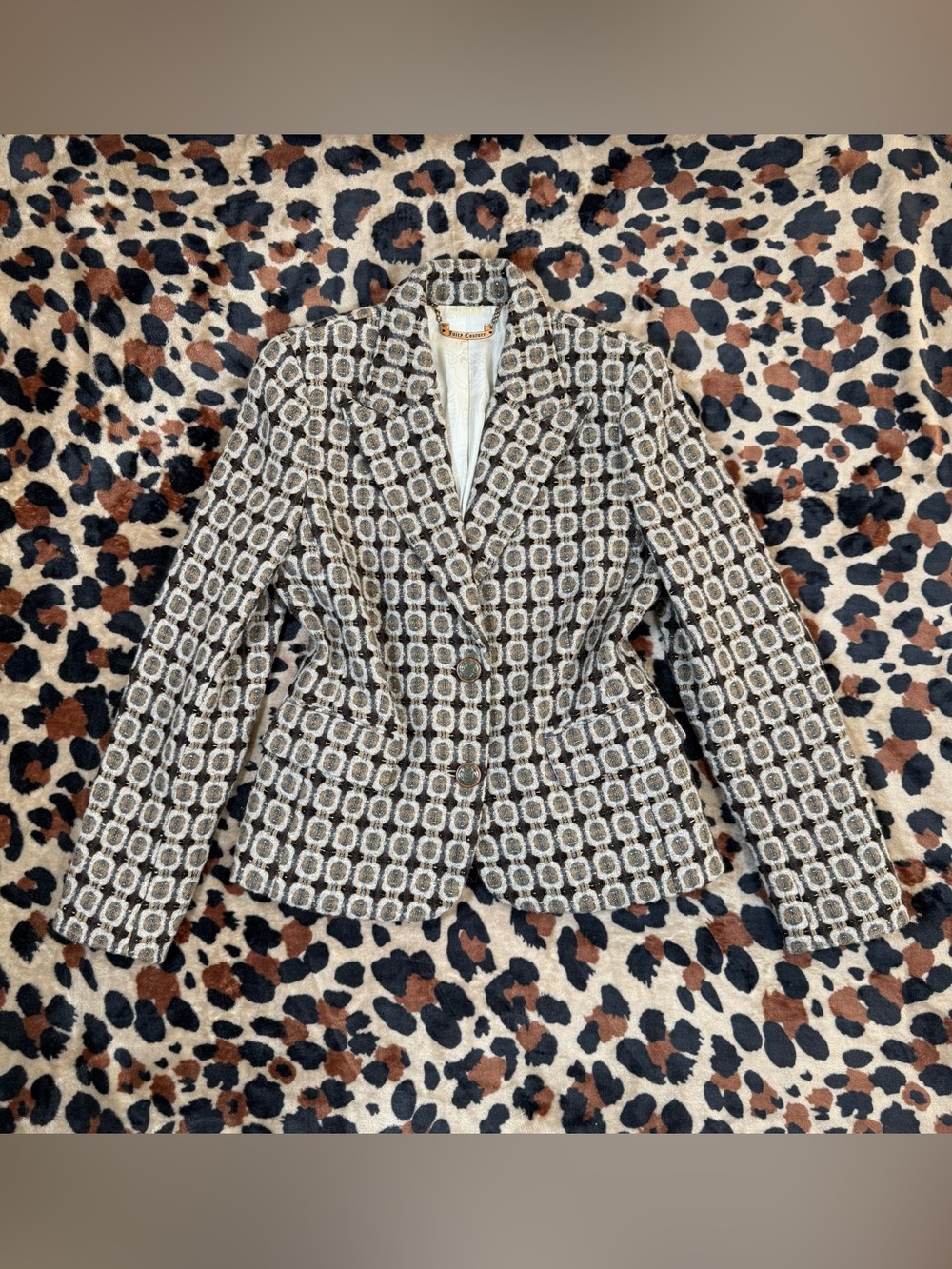 Vintage Juicy Couture Wool Blazer 100% Silk Lining